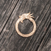 Ornament - Celtic Dragon - Raw Wood 3x4in