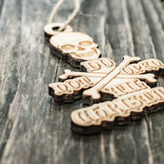 Ornament - Do Not Open 'Til Christmas - Raw Wood 3x4in