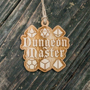 Ornament - Dungeon Master - Raw Wood 3x3in