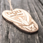 Ornament - God of Mischief - Raw Wood 2x4in
