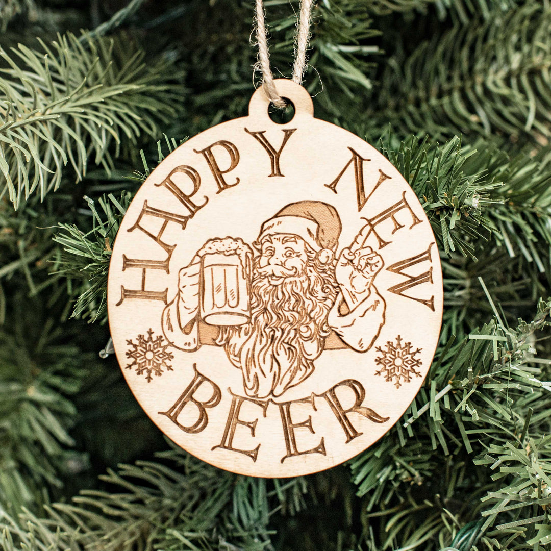 Ornament - Happy Who-lidays - Raw Wood 4x3in Ornament - Happy Who-lidays - Raw Wood 4x3in