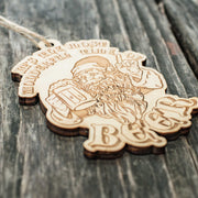 Ornament - It's the Most Wonderful Time of Beer - Raw Wood 3x4in
