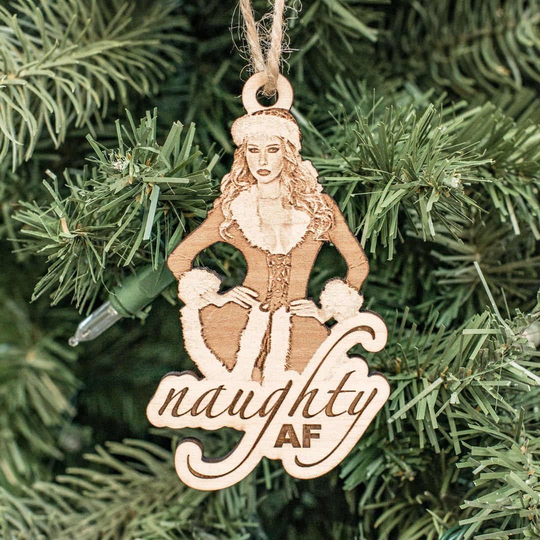 Ornament - Bad Mother F'er - Raw Wood 4x3in Ornament - Bad Mother F'er - Raw Wood 4x3in