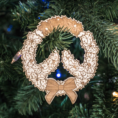 Ornament - OverWreath - Raw Wood 4x4in
