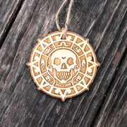 Ornament - Pirate Treasure - Raw Wood 3x3in