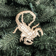 Ornament - Scorpion - Raw Wood 3x4in