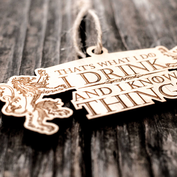 Ornament - That's What I Do - Raw Wood 2x5in