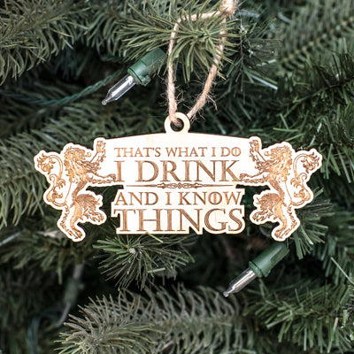 Ornament - That's What I Do - Raw Wood 2x5in