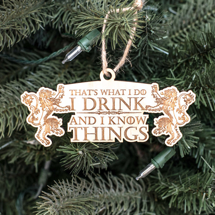Ornament - That's What I Do - Raw Wood 2x5in