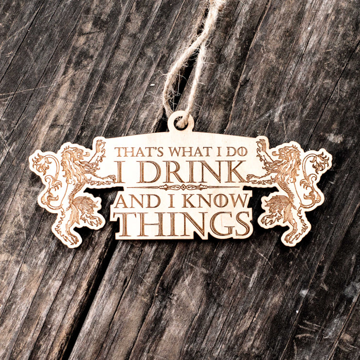 Ornament - That's What I Do - Raw Wood 2x5in