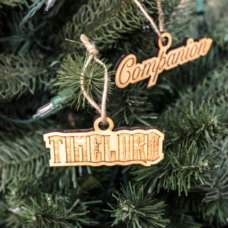 Ornament - Timelord - Companion - Set Raw Wood 1x4in