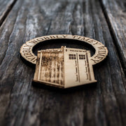 Ornament - Wibbly Wobbly - Raw Wood 4x5in