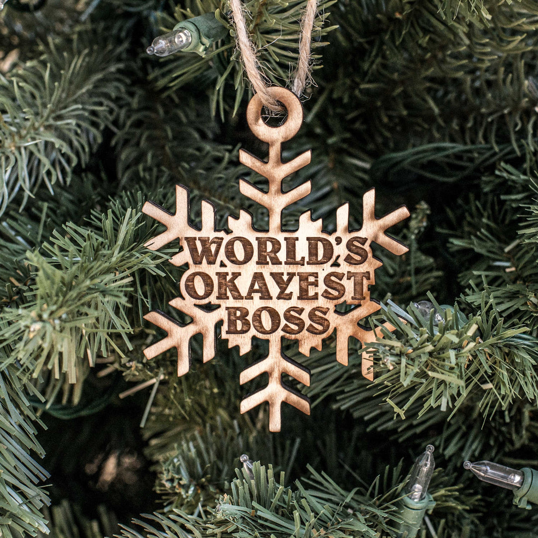 Ornament - Bad Mother F'er - Raw Wood 4x3in Ornament - Bad Mother F'er - Raw Wood 4x3in