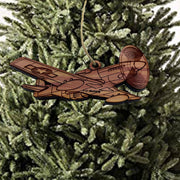 P51 Mustang Plane - Cedar Ornament