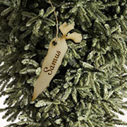 Ornament - Personalized Carot with your name - Raw Wood Maple