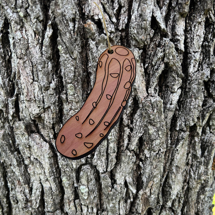 Pickle - Cedar Ornament