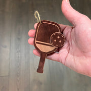 Pickleball - Cedar Ornament