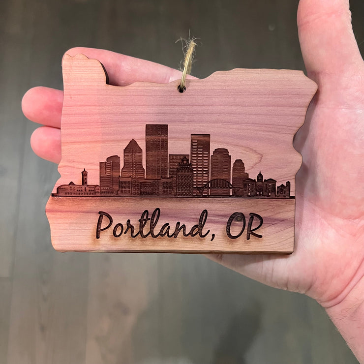 Portland OR - Cedar Ornament