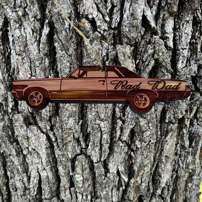 Rad Dad Muscle Car - Cedar Ornament