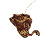 Rattlesnake Head - Cedar Ornament