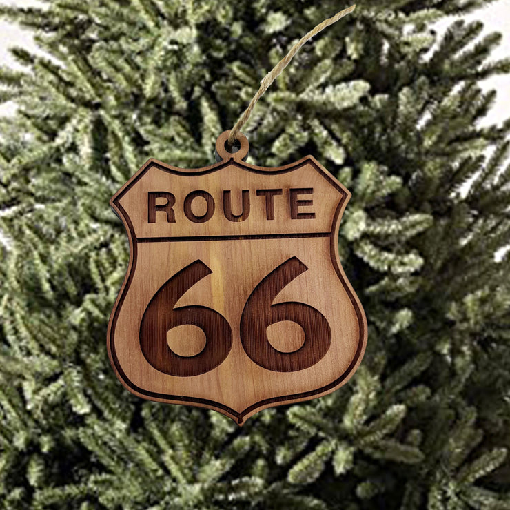 Route 66 - Cedar Ornament