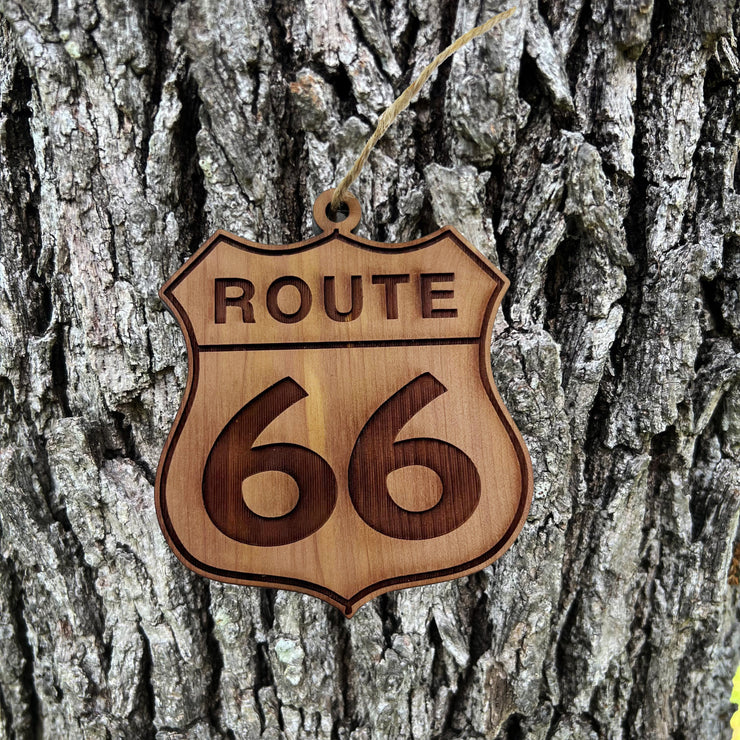 Route 66 - Cedar Ornament