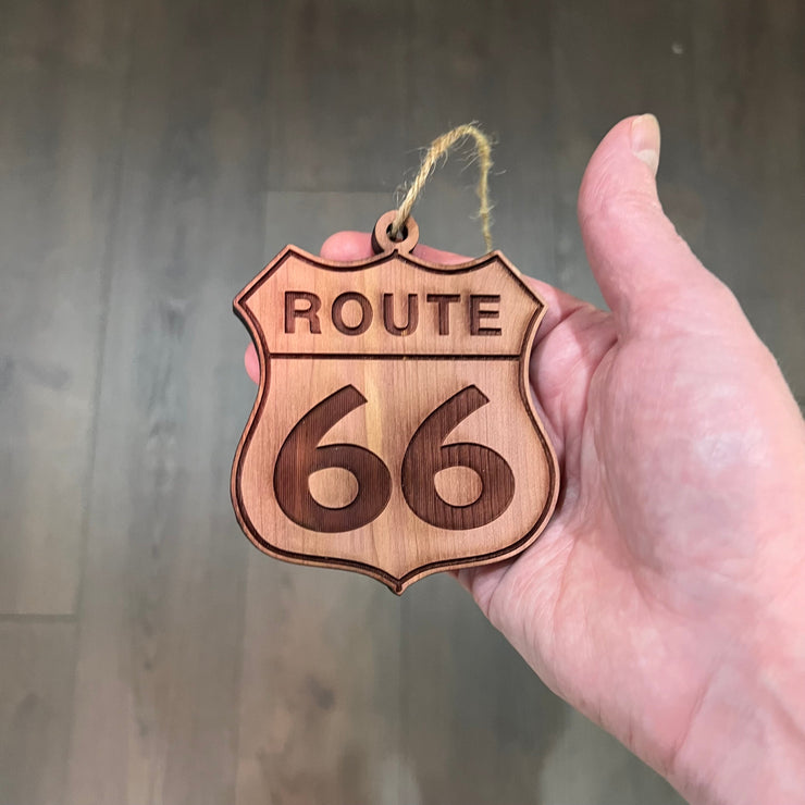 Route 66 - Cedar Ornament