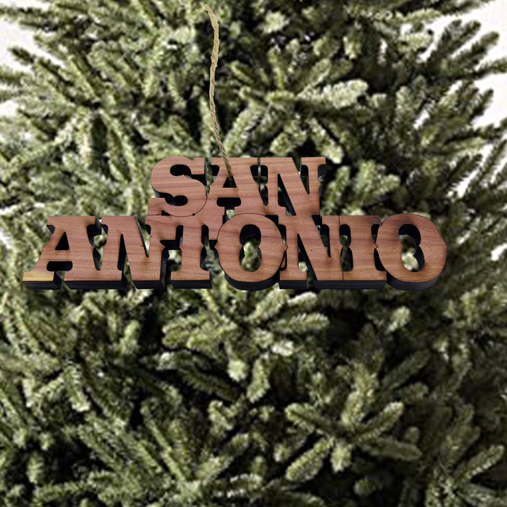 San Antonio - Cedar Ornament