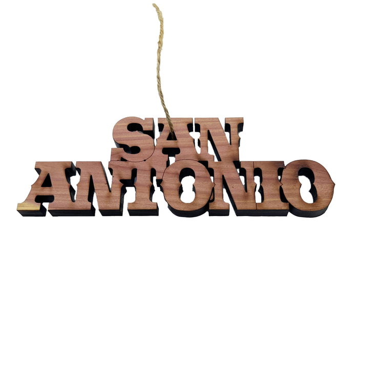 San Antonio - Cedar Ornament