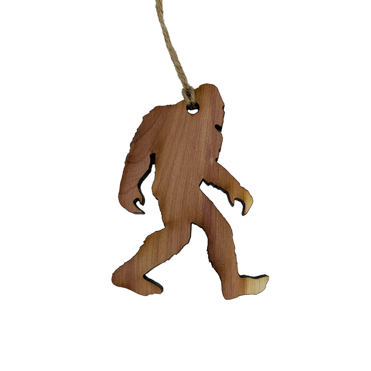 Sasquatch - Bigfoot Raw Cedar Ornament 2.5x3.5in