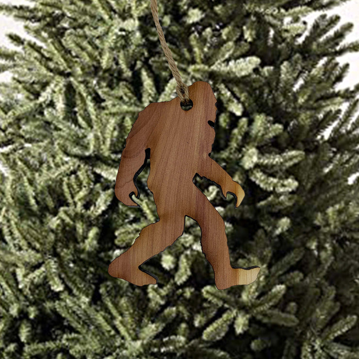 Sasquatch - Bigfoot Raw Cedar Ornament 2.5x3.5in