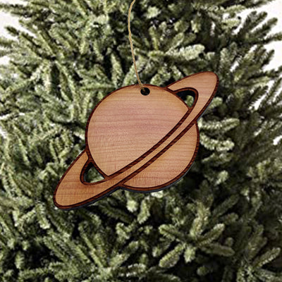 Saturn - Cedar Ornament