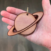 Saturn - Cedar Ornament