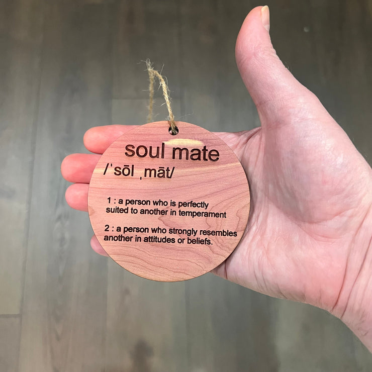 Soulmate - Cedar Ornament