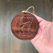 Spartan Warrior - Cedar Ornament