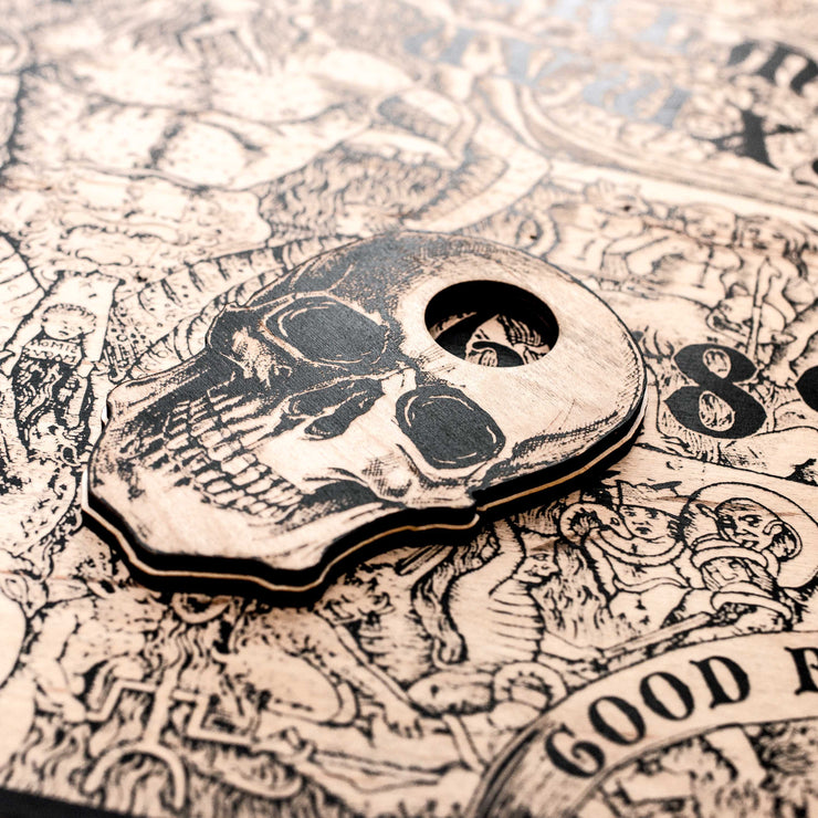 Spirit Board - Dante's Inferno with Skull Cursor 24x18 in Sign