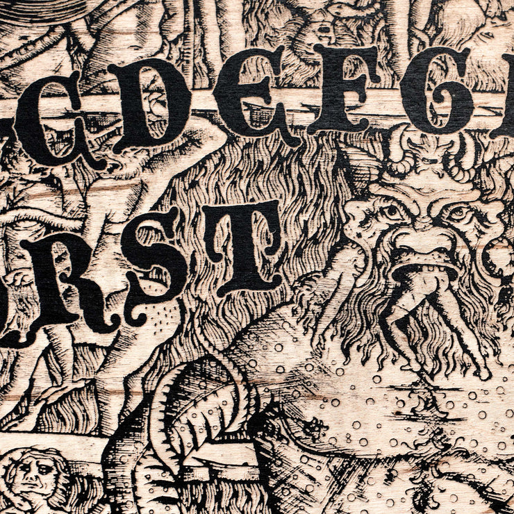 Spirit Board - Dante's Inferno with Skull Cursor 24x18 in Sign