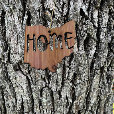 State Home Ohio - Cedar Ornament