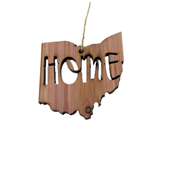 State Home Ohio - Cedar Ornament