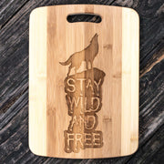 Stay Wild and Free - Wolf - Cutting Board