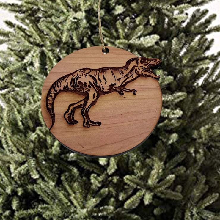 TRex Dinosaur - Cedar Ornament