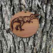 TRex Dinosaur - Cedar Ornament