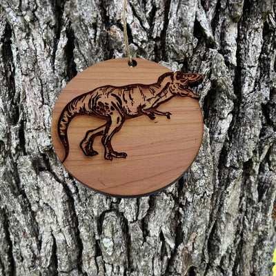 TRex Dinosaur - Cedar Ornament