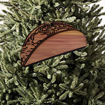 Taco - Cedar Ornament
