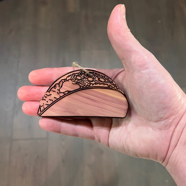 Taco - Cedar Ornament