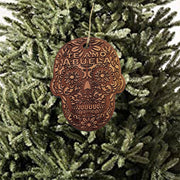 Te Amo Abuela Sugar Skull - Cedar Ornament