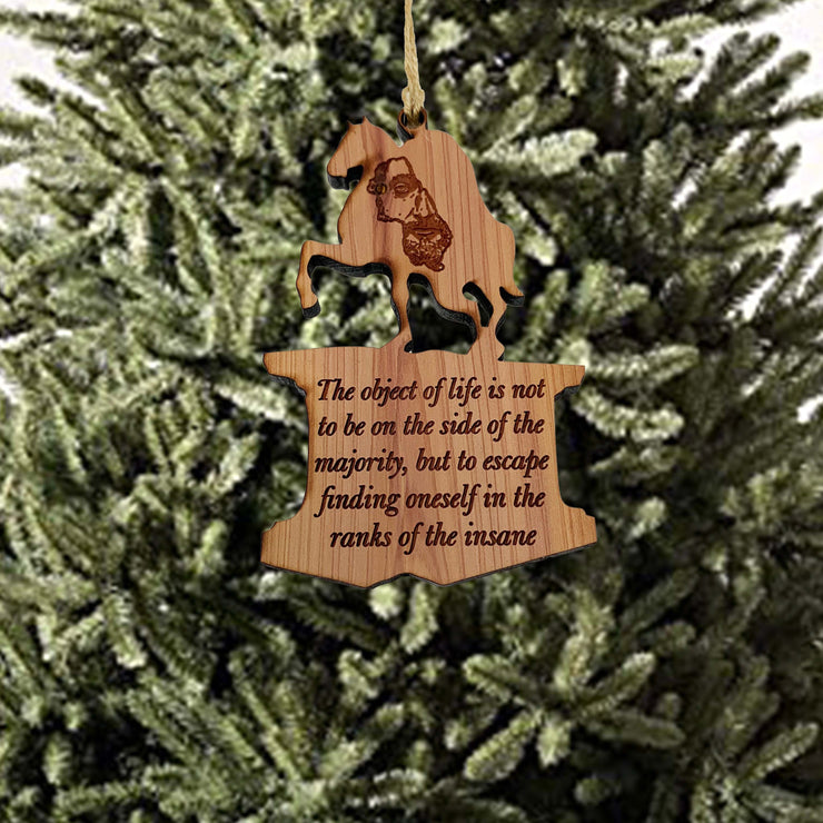 The Object of Life Marcus Aurelius CEDAR Ornament