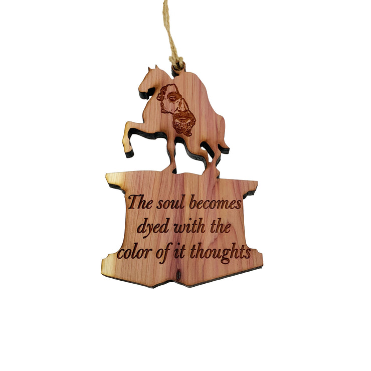 The Soul becomes Dyed Marcus Aurelius CEDAR Ornament