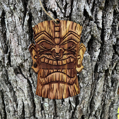 Tiki - Cedar Ornament