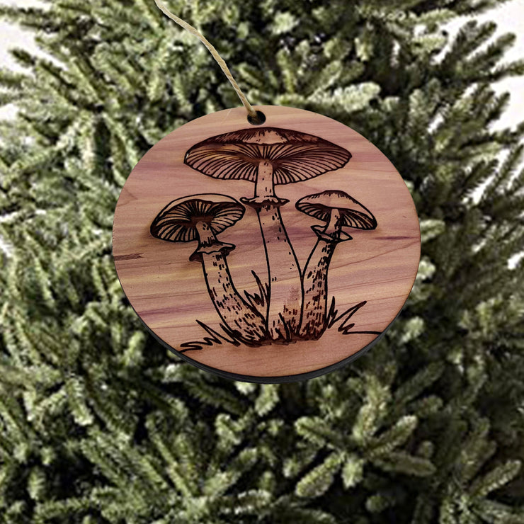 Toadstool - Cedar Ornament